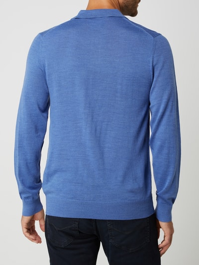 Christian Berg Men Pullover met polokraag Blauw gemêleerd - 5