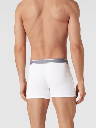 Emporio Armani Pants mit Feinripp Weiss 4