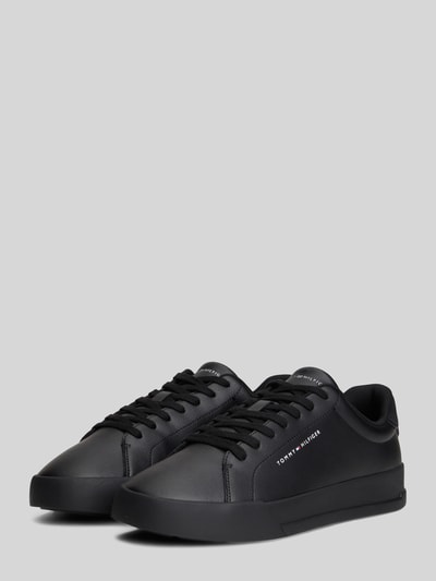 Tommy Hilfiger Sneaker aus Leder-Textil-Mix mit Label-Schriftzug Black 2