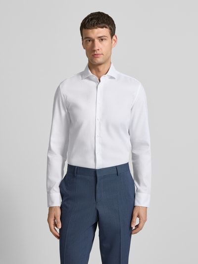 SEIDENSTICKER Slim Fit Business-Hemd mit Kentkragen Weiss 4