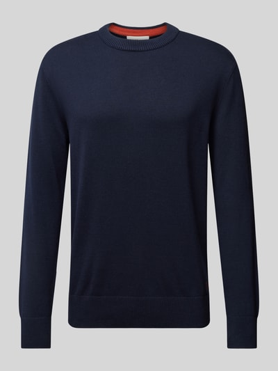 Tom Tailor Denim Gebreide pullover met ronde hals Donkerblauw - 2