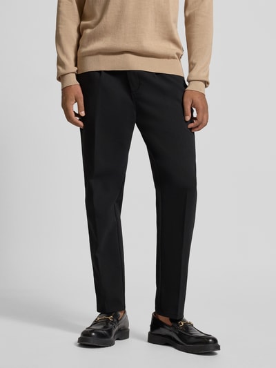 Casual Friday Chino met achterzakken, model 'Marc' Zwart - 4