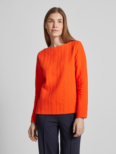 s.Oliver RED LABEL Relaxed Fit Sweatshirt mit Baumwolle Orange 4