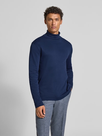 Christian Berg Men Shirt met lange mouwen en col Donkerblauw - 4