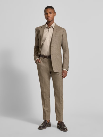 ETERNA Comfort Fit Business-Hemd aus Baumwolle mit Kentkragen Sand 1