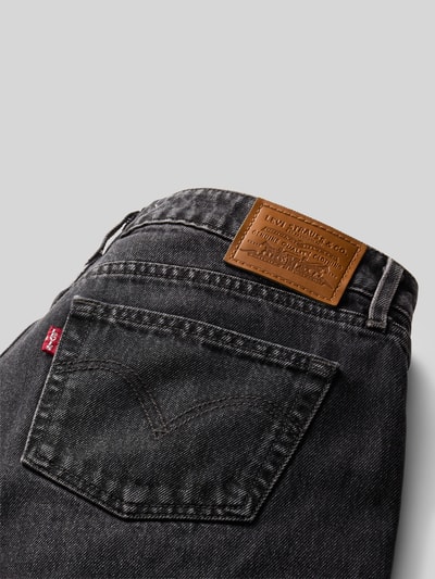 Levi's® 300 straight fit jeans van puur katoen in 5-pocket-design Zwart - 3