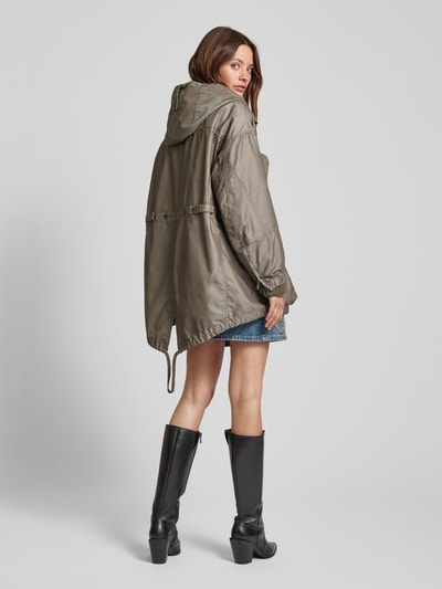 Weekend Max Mara Wendejacke in unifarbenem Design Khaki 5