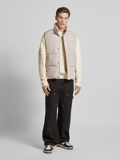 Jack & Jones Bodywarmer met opstaande kraag, model 'BRADLEY' Beige - 1