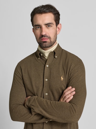 Polo Ralph Lauren Koszula casualowa z listwą guzikową Oliwkowy 3