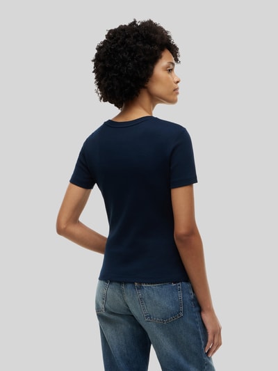 Tommy Hilfiger Slim Fit T-Shirt aus reiner Baumwolle Marine 5