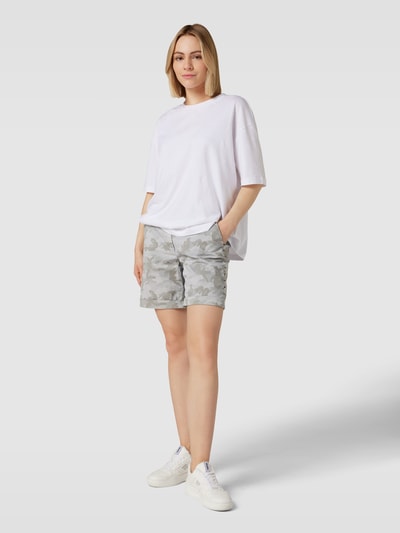 Mason's Bermudas mit Allover-Muster Modell 'JACQUELINE CURVY' Hellblau 1