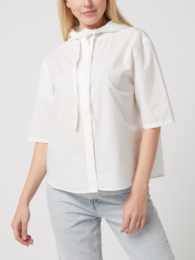 Marc O'Polo Denim Blouse met capuchon  Offwhite - 4