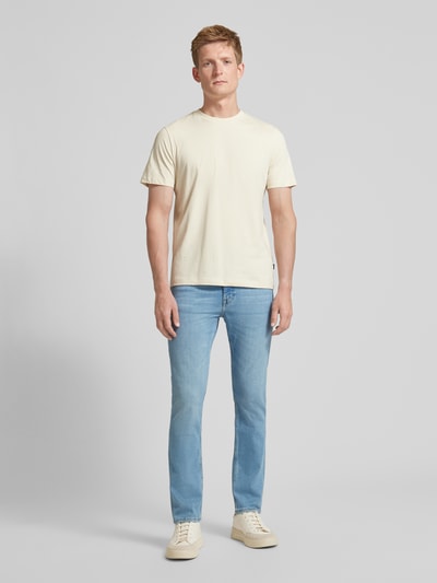 BOSS Orange Slim Fit Jeans mit Label-Detail Modell 'DELAWARE' Jeansblau 1