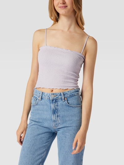 Levi's® Top krótki z efektem marszczenia Jasnofioletowy 4