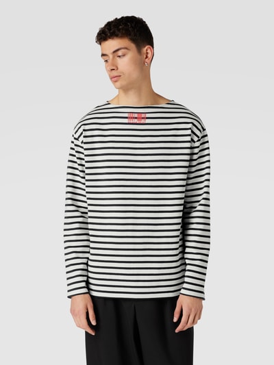 VTMNTS Longsleeve mit Streifenmuster Marineblau 4