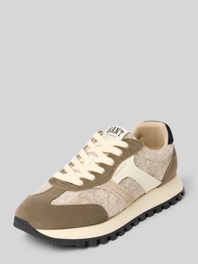 Gant Sneakers met labeldetails, model 'Caffay' Taupe - 1
