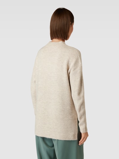 Vero Moda Oversized Strickpullover mit Rundhalsausschnitt Modell 'LEFILE' Offwhite Melange 5