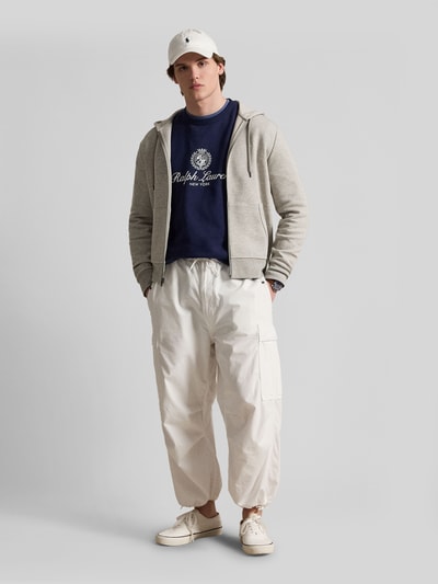 Polo Ralph Lauren Bluza rozpinana o kroju regular fit z mieszanki bawełny Ciemnoszary melanż 1