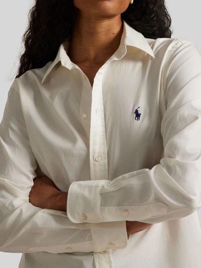 Polo Ralph Lauren Hemdbluse mit durchgehender Knopfleiste Beige 4