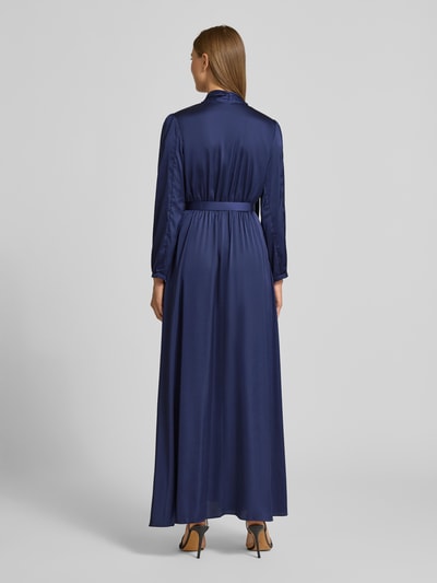 Rinascimento Abendkleid mit Ziergürtel Blau 5