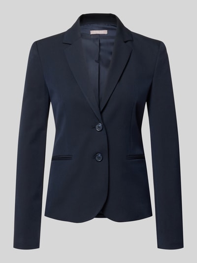 Produktfoto, Blazer mit Leistentaschen und Reverskragen von Christian Berg Woman Selection im Material-Mix mit Viskose-Anteil, dunkelblau