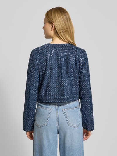 Guess Żakiet z okrągłym dekoltem model ‘ELISA’ Jeansowy niebieski 5