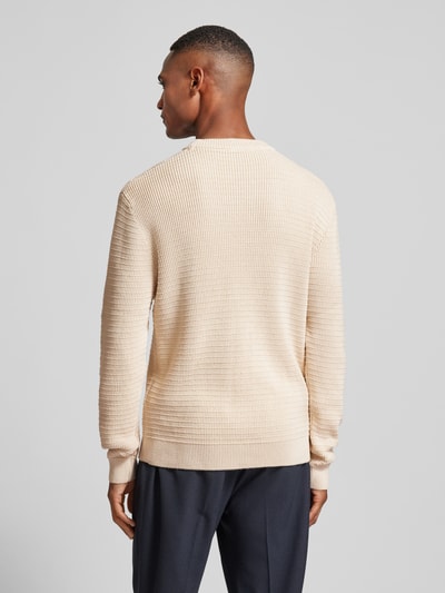 SELECTED HOMME Strickpullover mit gerippten Abschlüssen Offwhite 5