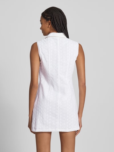 Noisy May Minikleid mit Lochstickerei Modell 'SOMMER' Weiss 5