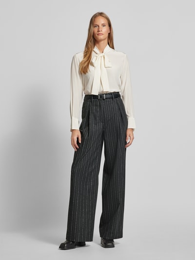 Marc Cain Wide Fit Bundfaltenhose mit Gürtelschlaufen Anthrazit 1