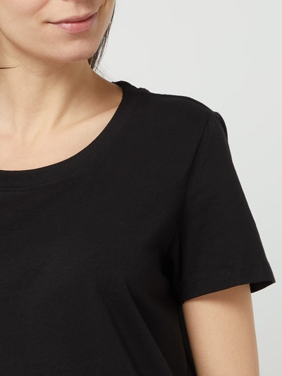 Fransa T-Shirt mit Stretch-Anteil Modell 'Zashoulder' Black 3
