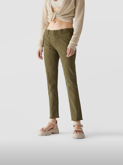 Nili Lotan Regular Fit Stoffhose mit Stretch-Anteil Olivgrün 4