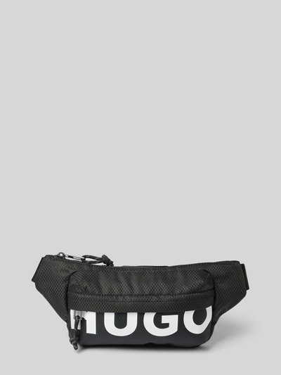 HUGO Bauchtasche mit Label-Print Modell 'Shaun' BLACK 2