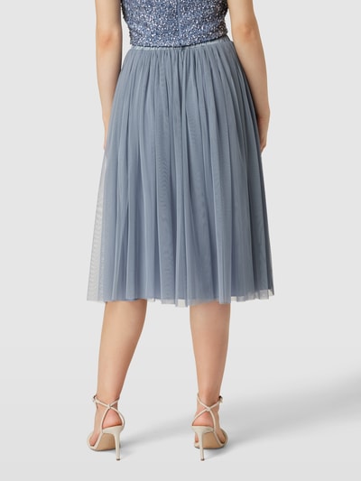 Jake*s Cocktail Midirok met elastische band Bleu gemêleerd - 5