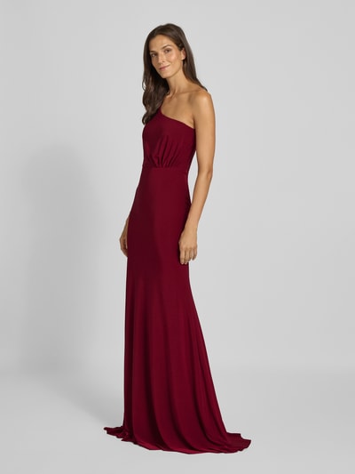 TROYDEN COLLECTION Avondjurk met one shoulder-band Bordeaux - 1