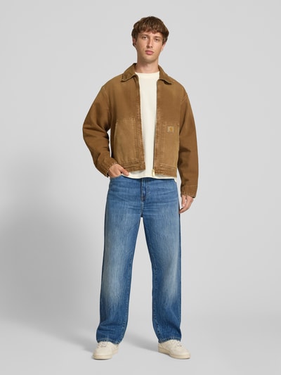 Carhartt Work In Progress Straight Fit Jeans reiner Baumwolle Modell 'Aaron' Jeansblau 1