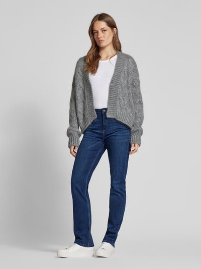 Christian Berg Woman Straight Fit Jeans mit Gürtelschlaufen und Viskose-Anteil Dunkelblau 1