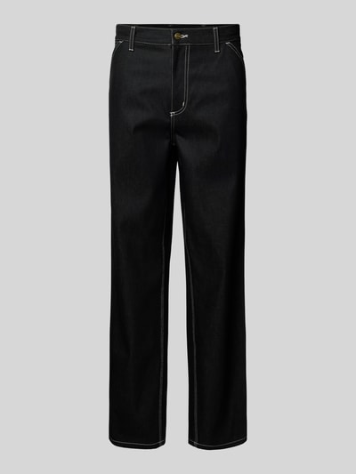 Carhartt Work In Progress Baggy Fit Jeans mit Eingrifftaschen Modell 'SIMPLE PANT' Black 2