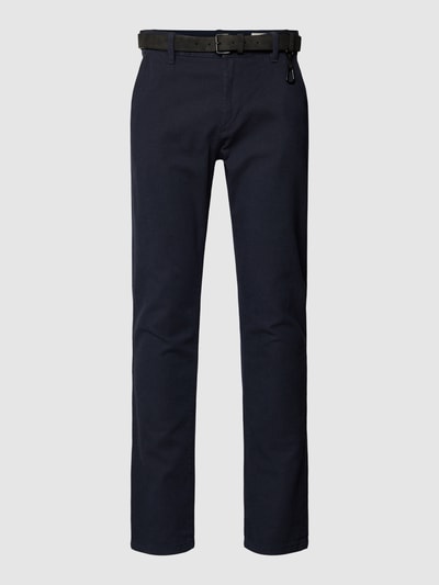 Tom Tailor Denim Chino mit Gürtel Marine 2