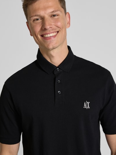 ARMANI EXCHANGE Koszulka polo z wyhaftowanym logo Czarny 3