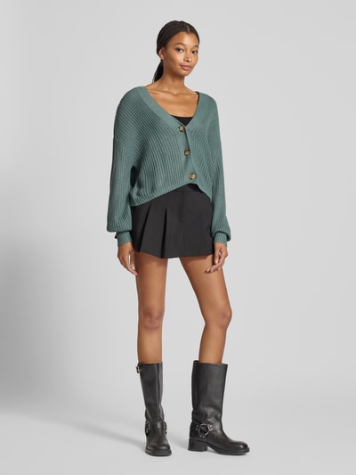 Only Regular Fit Strickjacke mit überschnittenen Schultern MODELL 'CAROL' Schilf 1