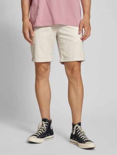Jack & Jones Regular Fit Shorts mit Strukturmuster Modell 'FURY' Hellgrau 4