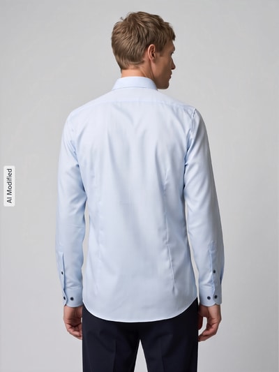 OLYMP Level 5 Koszula biznesowa o kroju slim fit z kołnierzykiem typu kent Błękitny 5