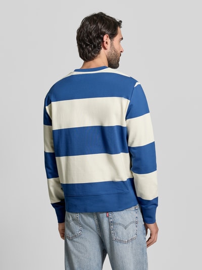 GANT Regular Fit sweatshirt in breilook Koningsblauw - 5