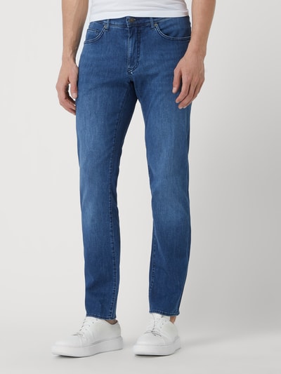 Brax Straight fit jeans met lyocell, model 'Cadiz' Blauw - 4