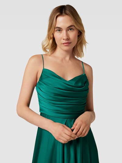 TROYDEN COLLECTION Abendkleid mit Spaghettiträgern Smaragd 3