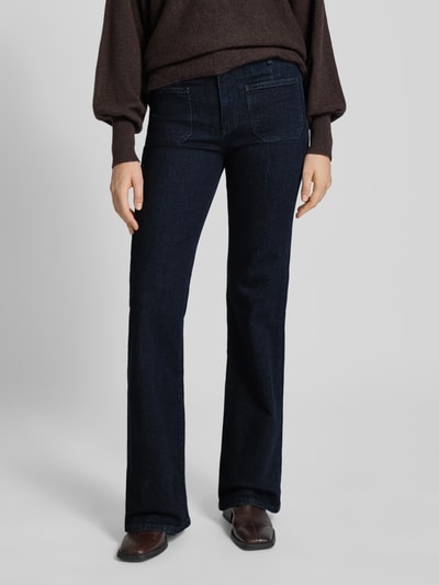 JOOP! Flared jeans met opgestikte zakken, model 'Elea' Donkerblauw - 4