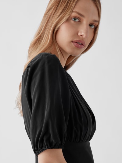 Vanessa Bruno Seidenkleid in Maxilänge Schwarz 3