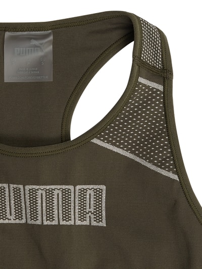 Puma Crop Top mit Logo-Print Oliv 2