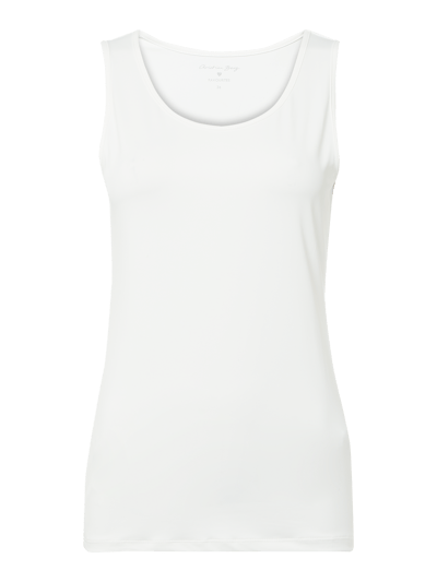 Christian Berg Woman Top mit Rundhalsausschnitt Offwhite 1