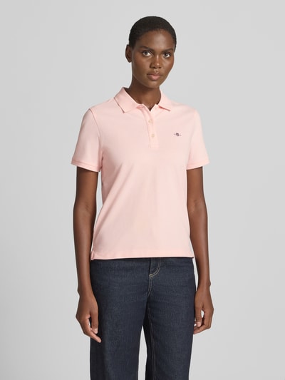 GANT Poloshirt mit Logo-Stitching und Polokragen Rosa 4